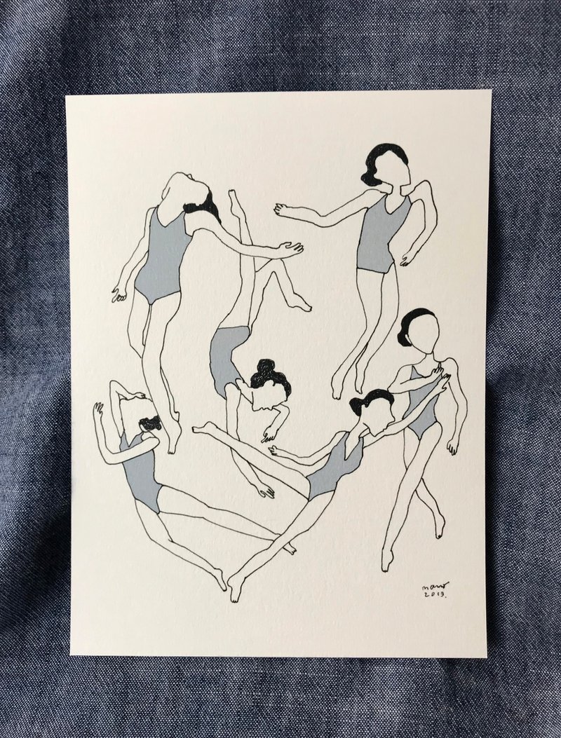 Art Happens Postcard - 卡片/明信片 - 纸 白色