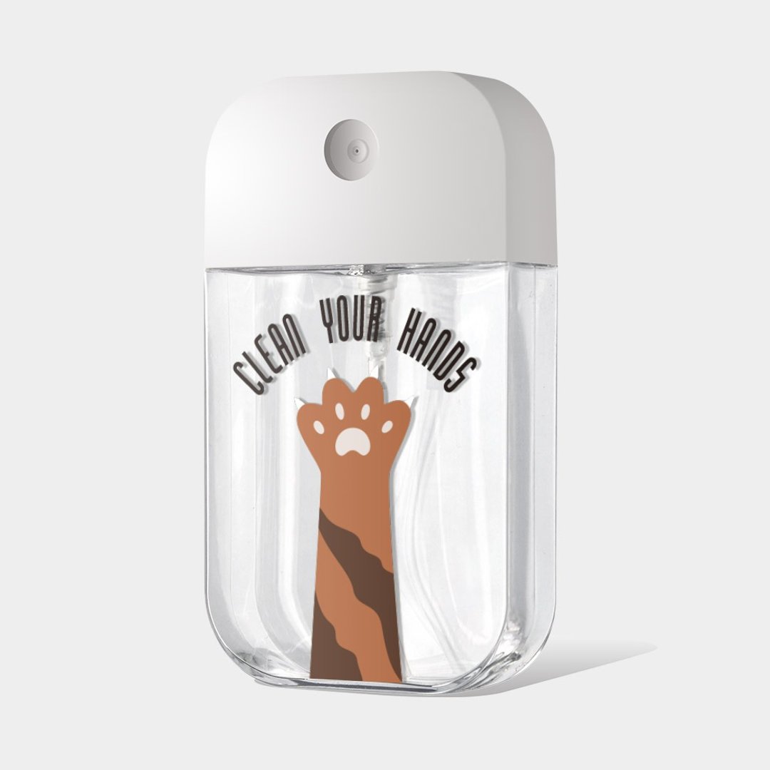 猫脚 Pad 定制化酒精瓶 防疫用品 收纳 卡片式 PU010 - 收纳用品 - 塑料 咖啡色