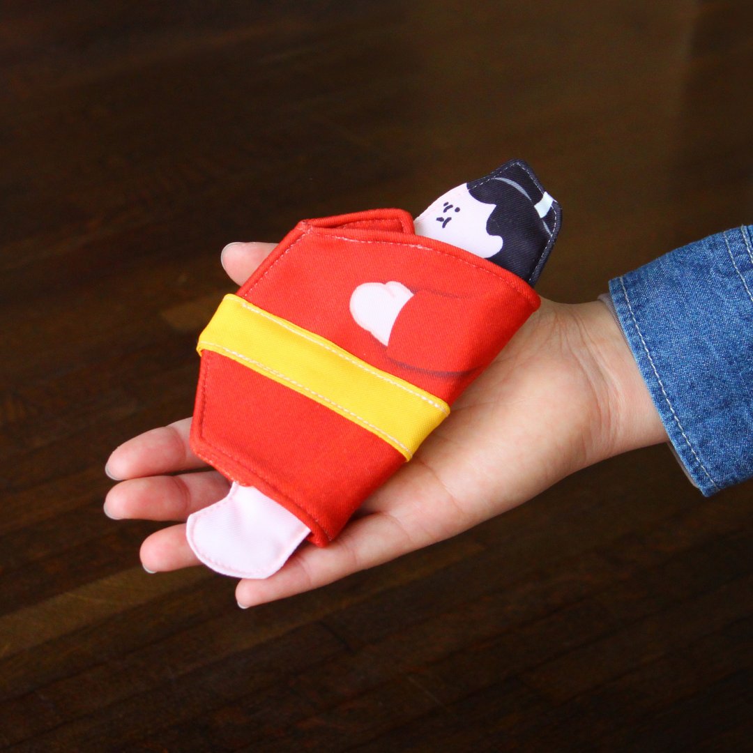 Sumo wrestler-red key case - 钥匙链/钥匙包 - 聚酯纤维 红色