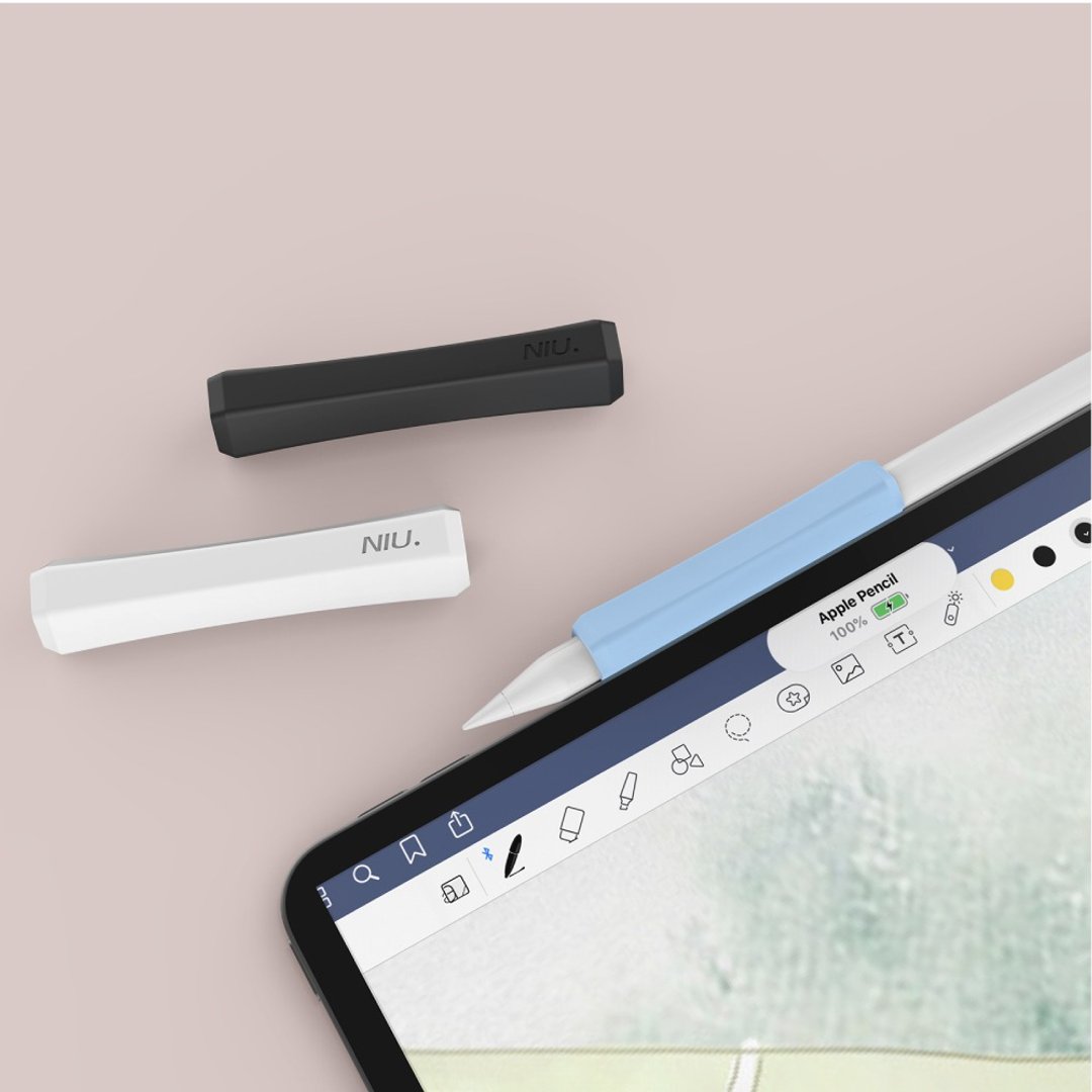 Apple Pencil 1&2代/Pro 提升手感 硅胶防滑握笔套 可磁吸充电款 - 数码小物 - 硅胶 多色