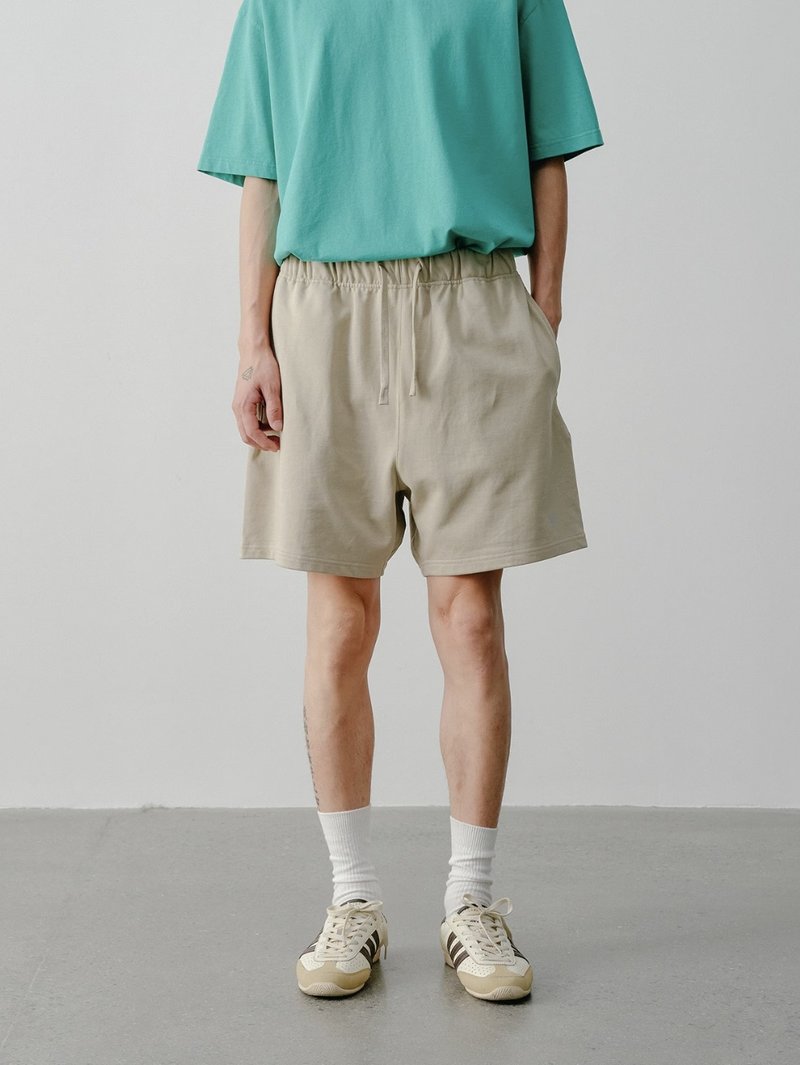 425G重磅 全棉抽绳针织短裤 3色 - 男士短裤 - 其他材质 多色