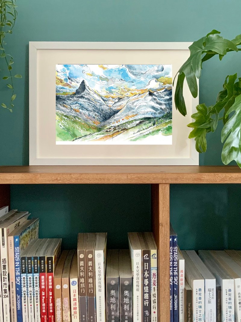 【瑞士复制画】马特洪峰Matterhorn/画家文少辉/关注本馆可享九折 - 海报/装饰画/版画 - 纸 