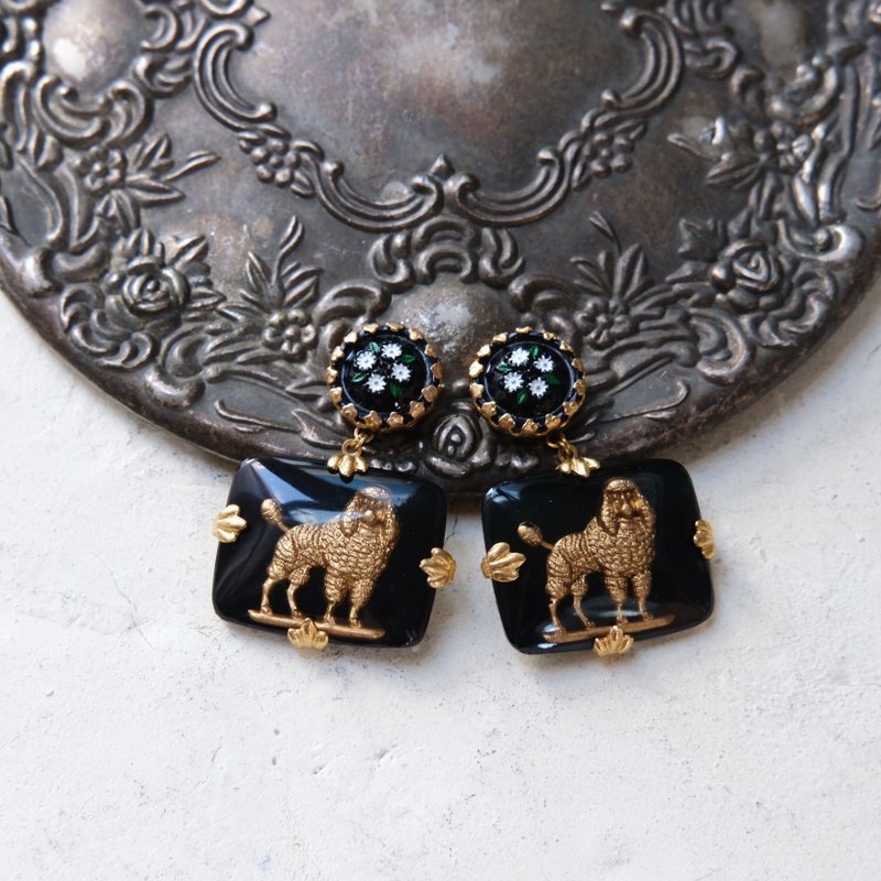 Matisse - 耳环/耳夹 - 其他金属 黑色