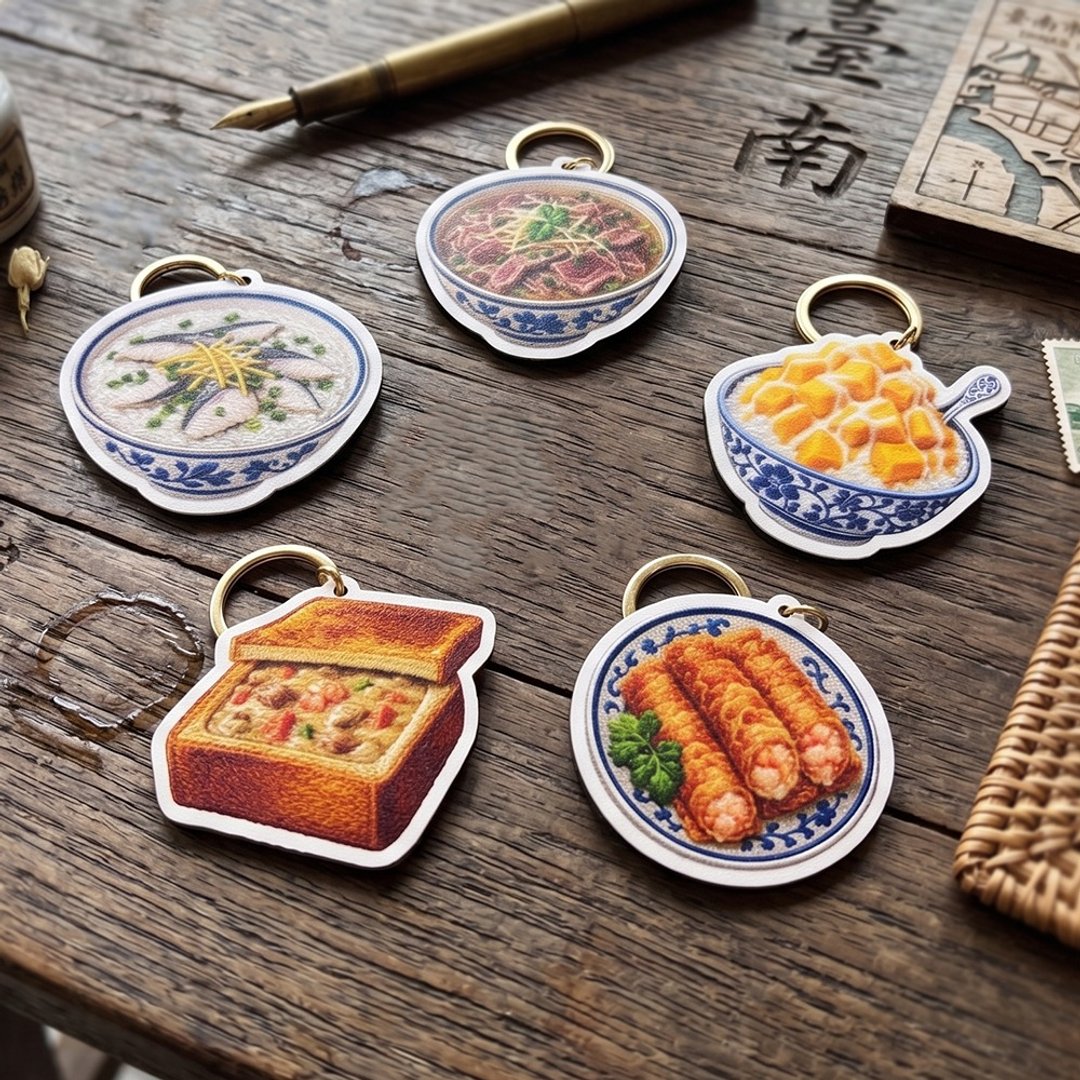 3D 纹理 NFC 家庭智能钥匙圈 - 台湾特色 (钥匙圈/定制化/名片) - 钥匙链/钥匙包 - 人造皮革 多色