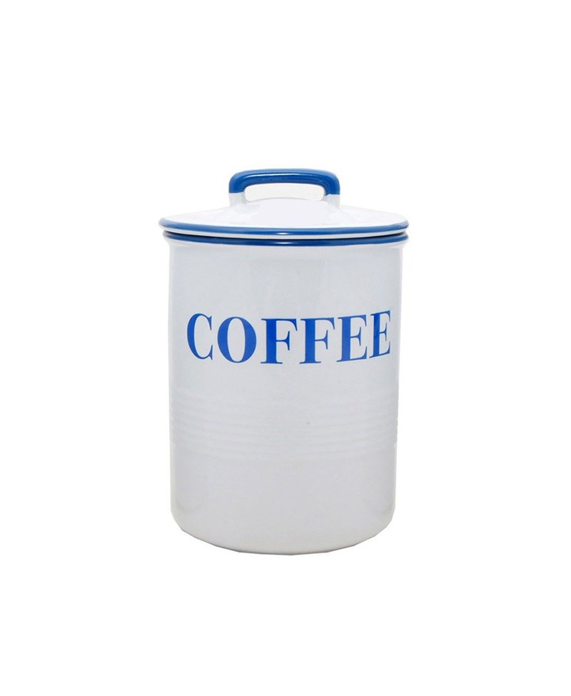 英国Rayware简约设计陶瓷手绘风格密封保存罐(咖啡COFFEE文字款) - 厨房用具 - 其他金属 白色