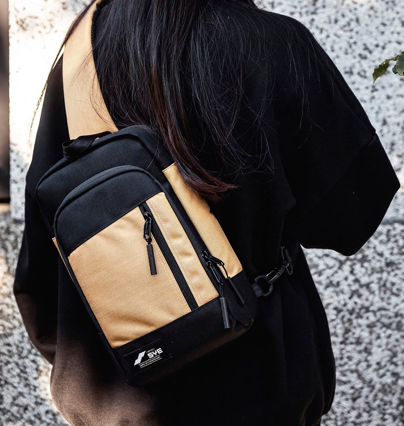 U2BAGS - Cross 单肩后背包 胸前包 单肩包 侧背包 斜背包 随身包 - 侧背包/斜挎包 - 其他材质 黑色