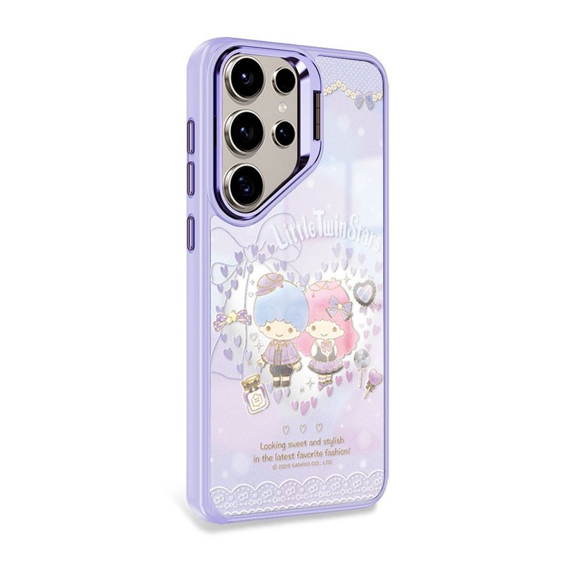 三丽鸥S25/S24/S23军规防摔合金框隐形立架镜面磁吸壳-甜心双子星 - 手机壳/手机套 - 其他材质 多色