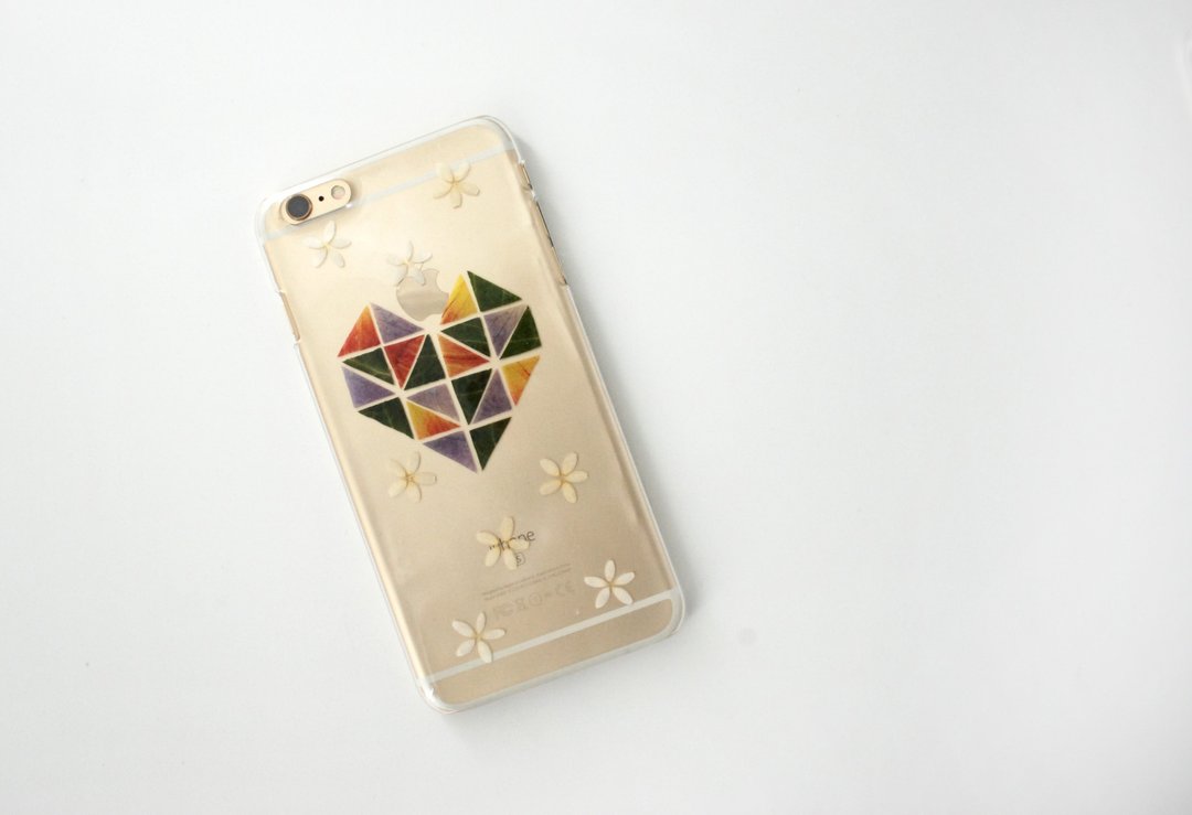 押花手机壳| 图案系列 |pressed flower phone case - 手机壳/手机套 - 硅胶 多色
