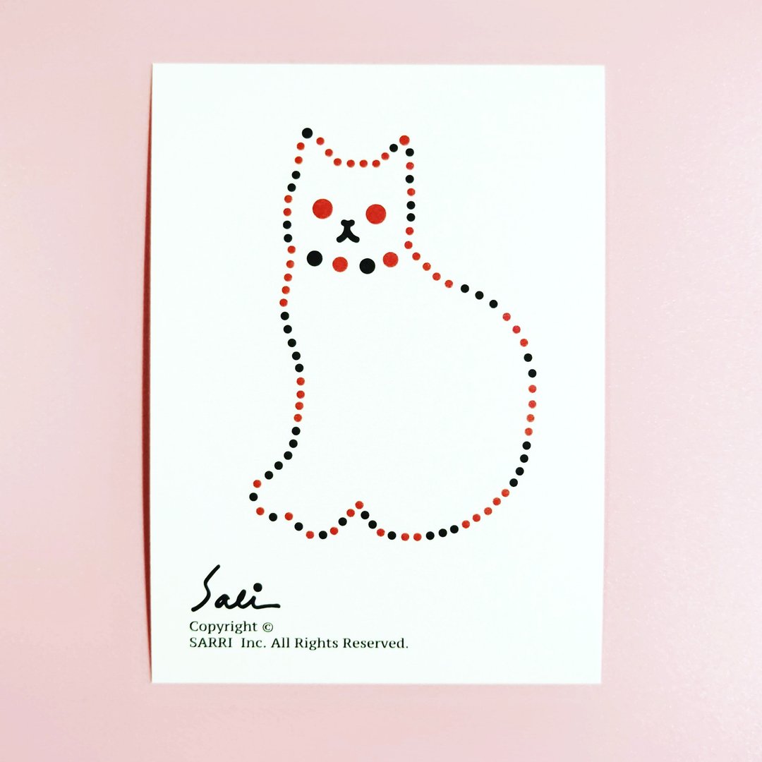 生日 明信片 生日卡  着色 插画  卡片 万用卡  爱 postcard - 卡片/明信片 - 纸 粉红色