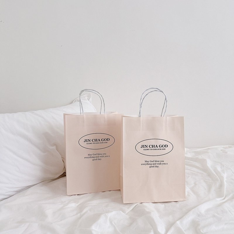 JIN CHA GOD- 品牌纸袋-两种尺寸 /文创/基督/受洗礼/送礼纸袋 - 纸盒/包装盒 - 纸 