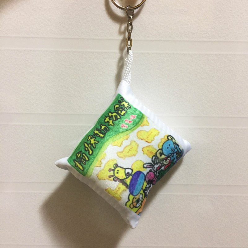 香港零食－动物饼锁匙扣 - 钥匙链/钥匙包 - 尼龙 