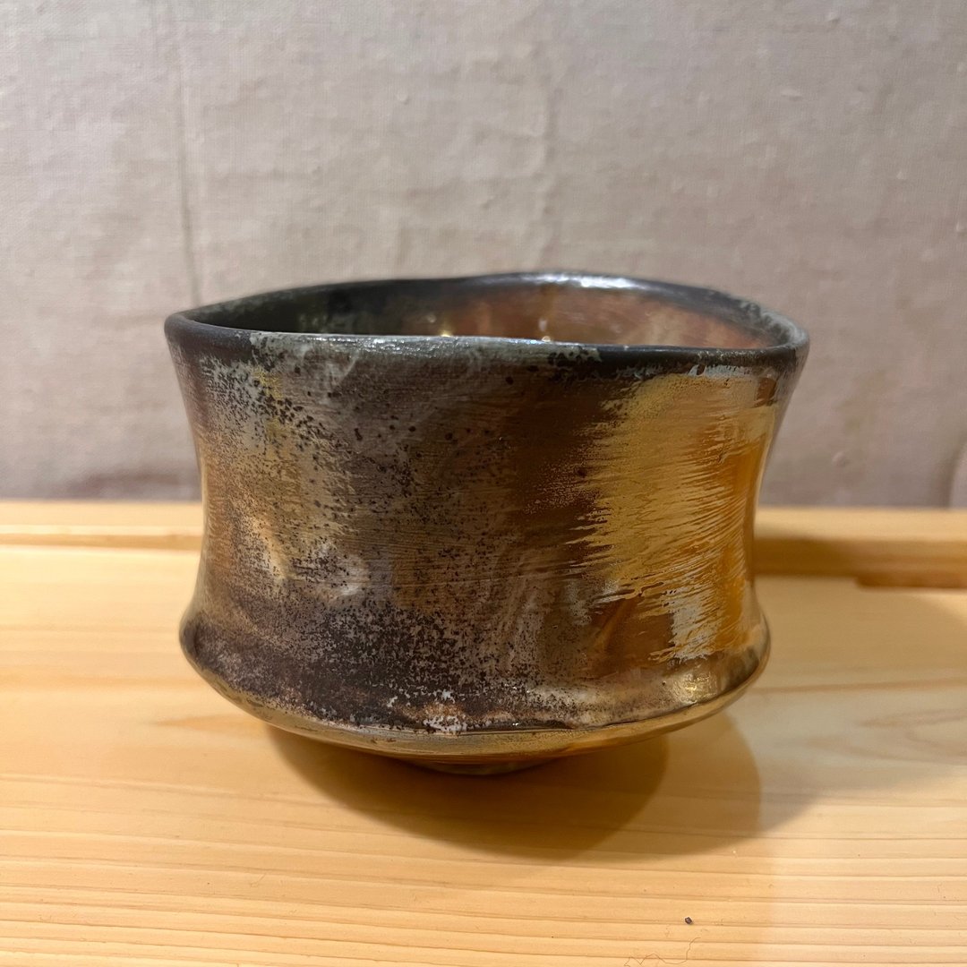 纯手捏柴烧绞泥茶碗  / 小平凡手作 - 茶具/茶杯 - 陶 