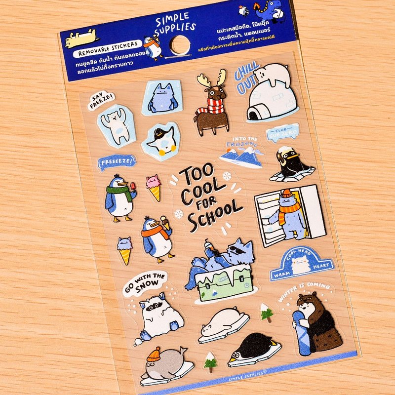 Too Cool防水透明贴纸 - 贴纸 - 防水材质 蓝色