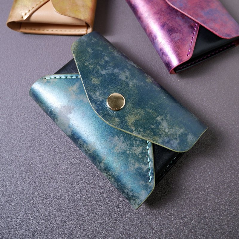 华丽大容量名片夹 - 翠玉绿_免费定制烙印 - 名片夹/名片盒 - 真皮 绿色