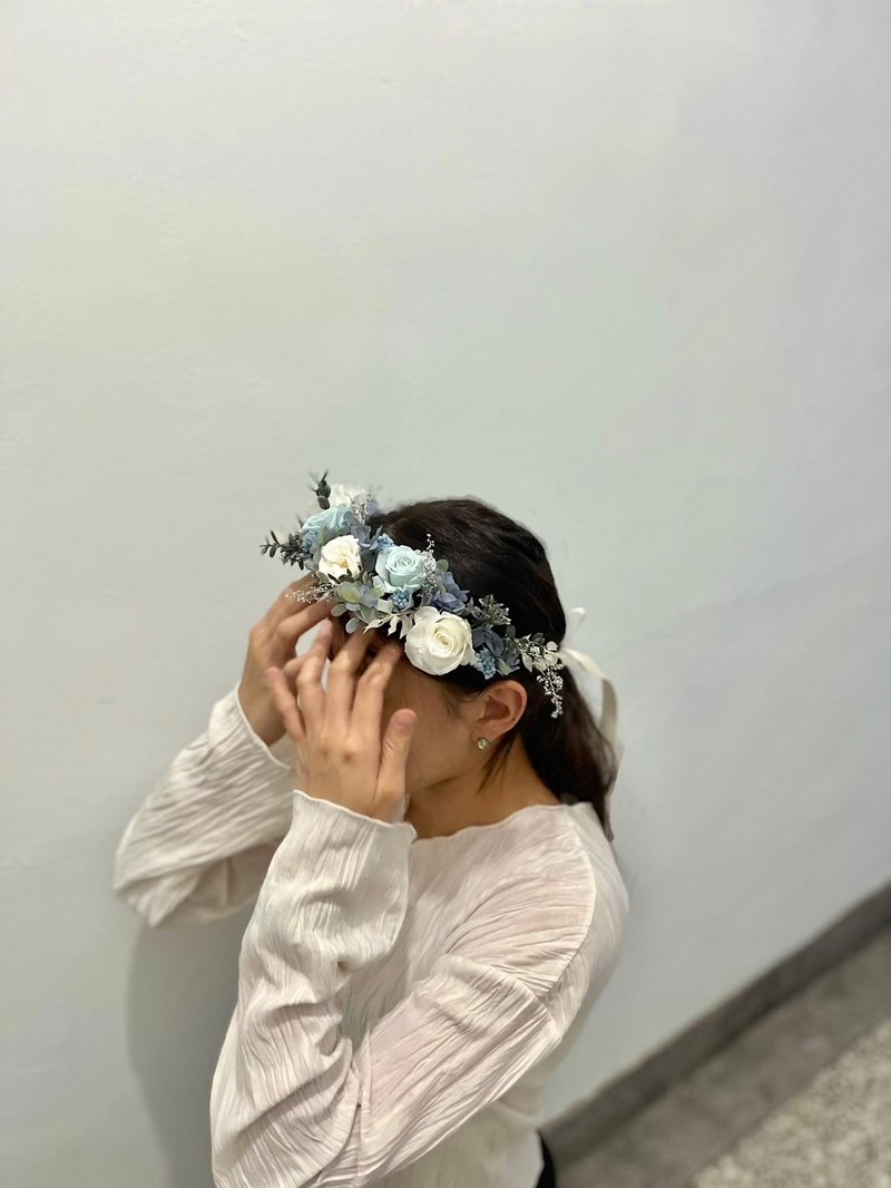 蓝精灵的永生花冠_贰伍花坊 - 干燥花/捧花 - 植物．花 