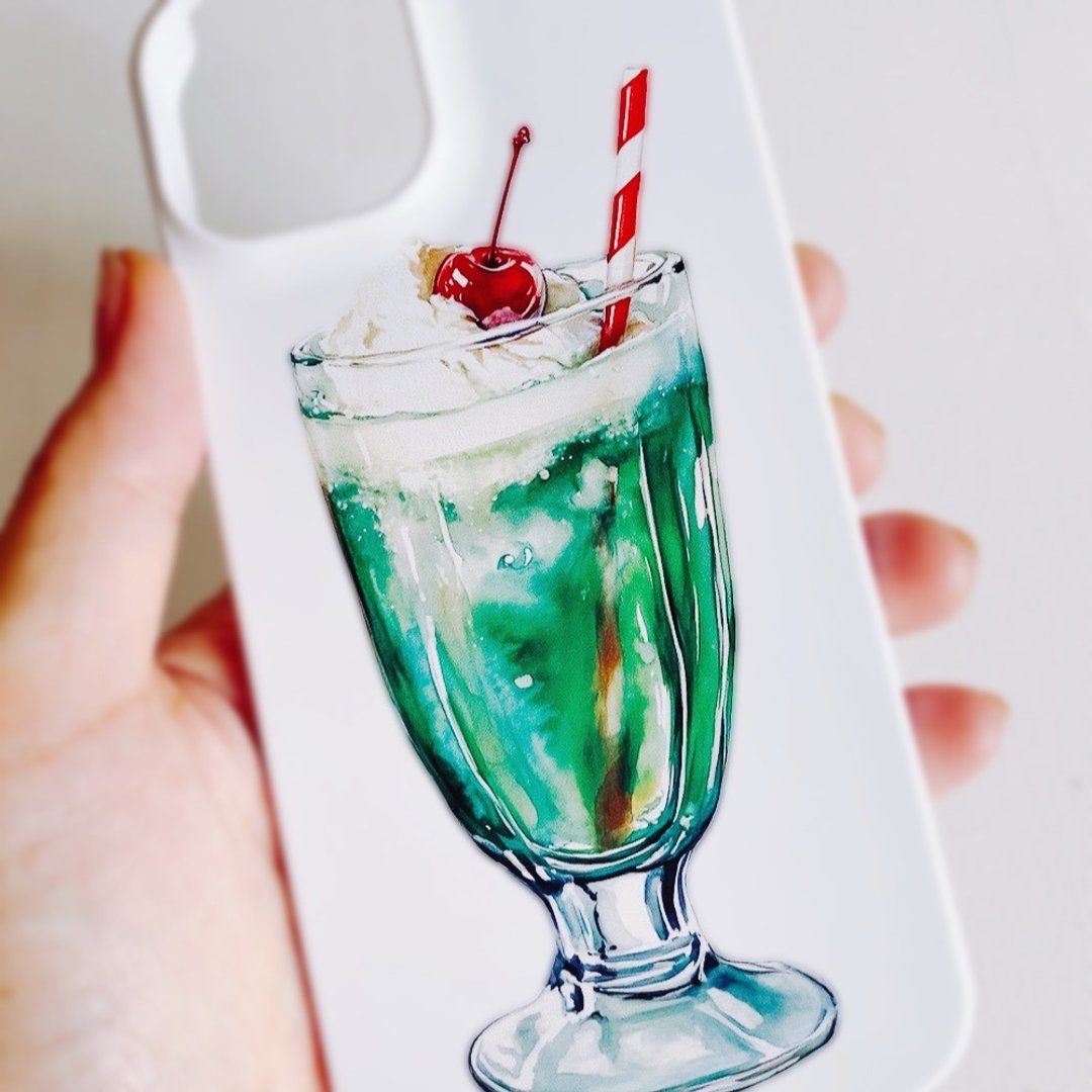 奶油苏打 iPhone 14 手机壳假糖果 - 手机壳/手机套 - 粘土 白色