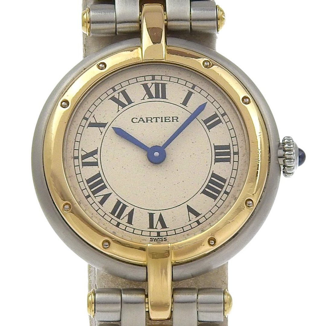 【日本直送】卡地亚 CARTIER Panthère SM 1 Row 手表 Cal.157 84084242 SS×YG 石英机芯 珍珠母贝表盘 女性【二手】 - 女表 - 不锈钢 白色
