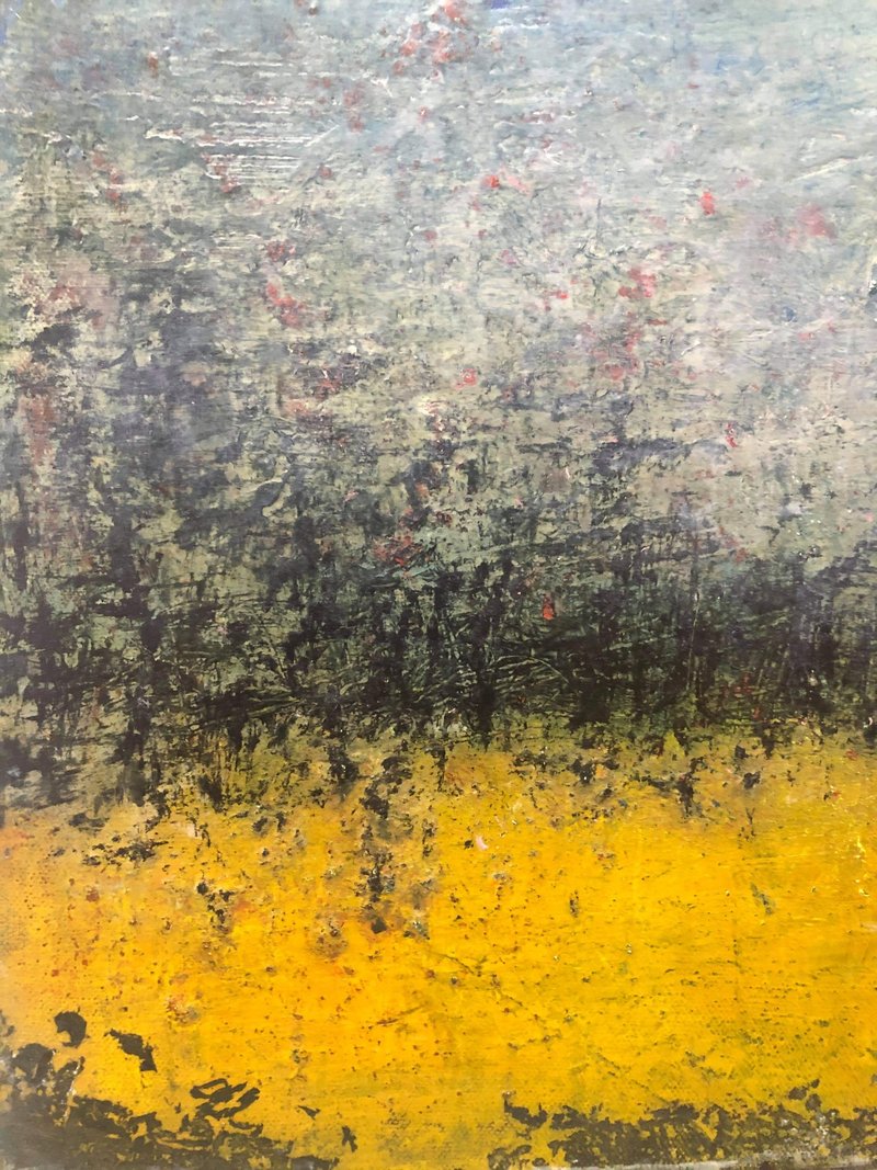 林丽云油画创作原作   属于金色的丰收 - 海报/装饰画/版画 - 其他材质 蓝色