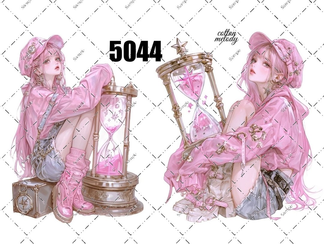 original sticker no.5044 人物贴纸 原创贴纸 原创人物贴纸 装饰贴纸 cotton melody - 贴纸 - 纸 