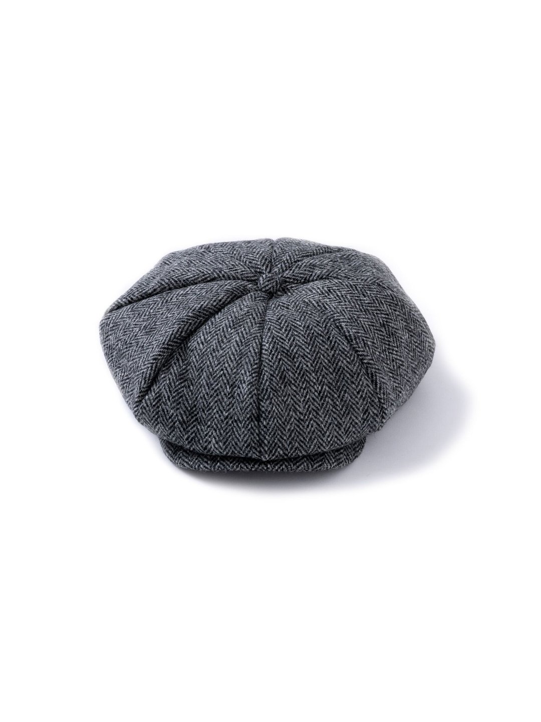 "NEWSPAPER BOY" CASQUETTE - HARRIS TWEED - 帽子 - 棉 灰色
