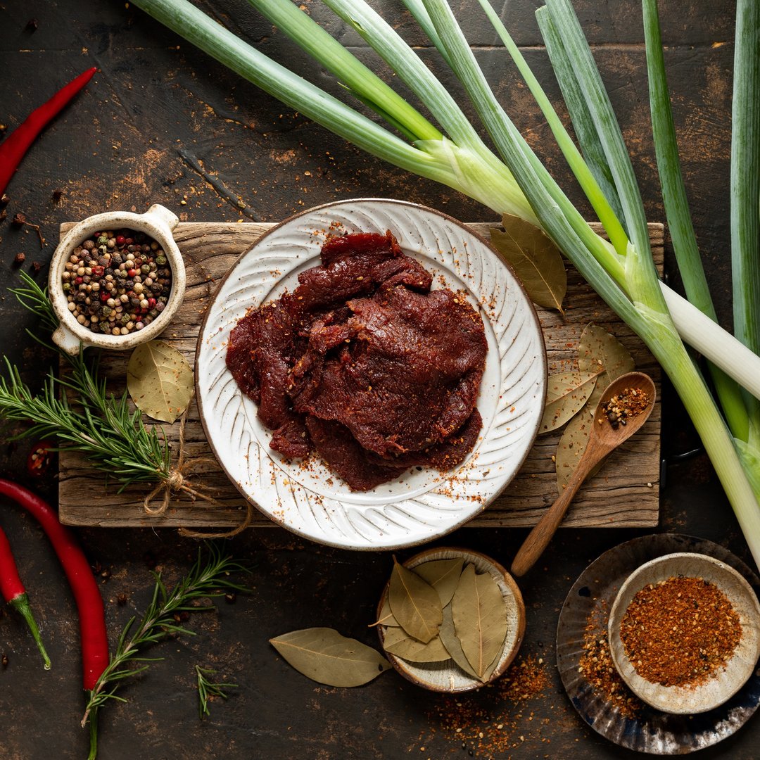 (团购组/台湾包邮) 日式辛口牛肉干-轻巧夹链包20入 - 肉干/肉松 - 新鲜食材 红色