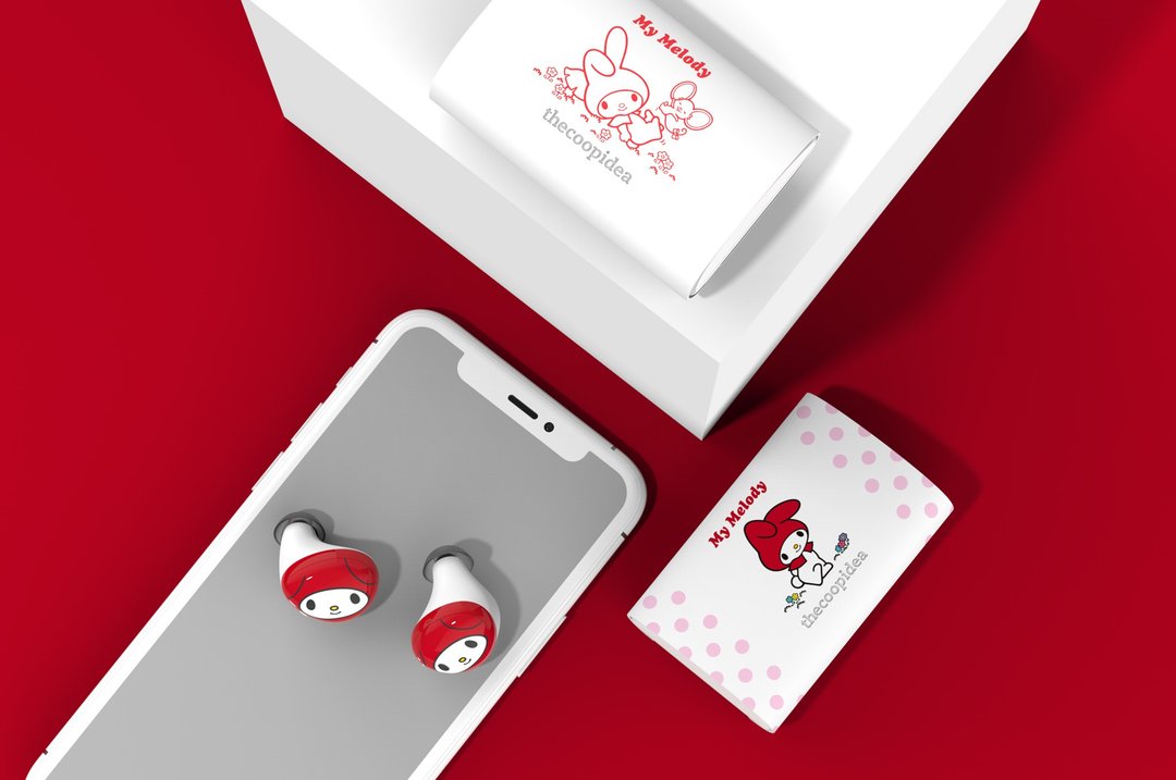 【香港限定】thecoopidea x My Melody BEANS+ 真无线蓝牙耳机 - 耳机收纳 - 其他材质 