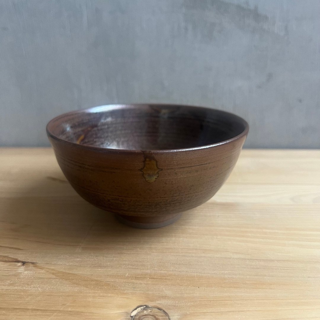 高取烧 饭碗 茶碗 筑前茶陶高取烧 高取八仙窑 hassen-036 - 碗 - 陶 咖啡色