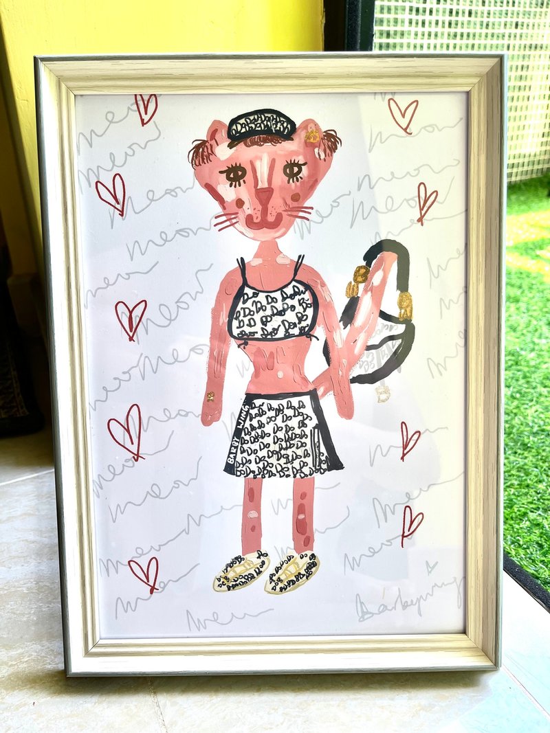 似颜绘你发照我画订制你的宠物(造型加背景) - 电子手绘真人画像/绘画/插画 - 其他材质 