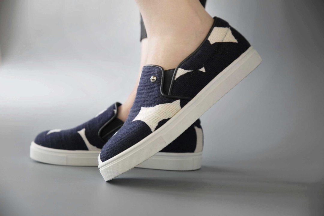 Døts SNKR (圆点) Sneaker | WL - 女款休闲鞋 - 棉．麻 白色