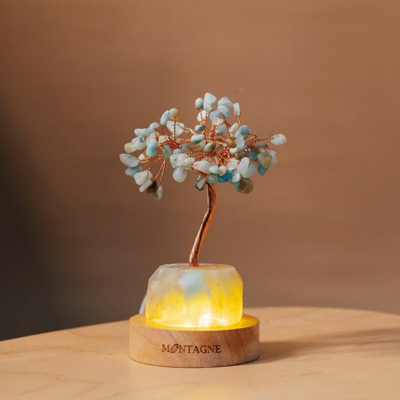 (勿开)【Montagne】原矿水晶树 | 天河石 | 智慧。平衡 - 摆饰 - 水晶 