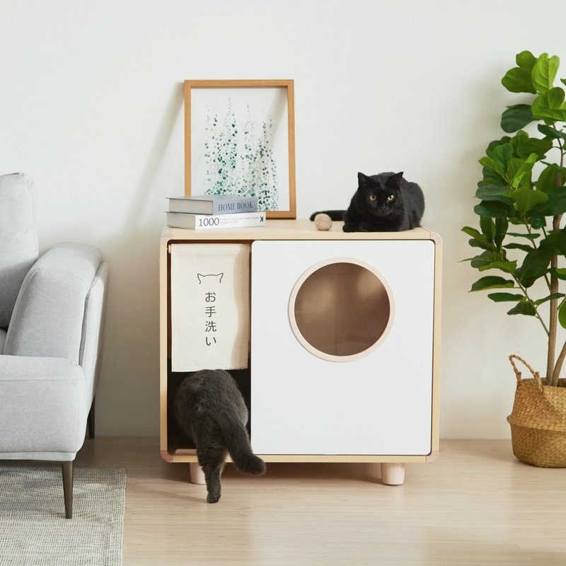 拍拍猫砂柜-单盆款 (需自行组装) - 其他 - 木头 咖啡色