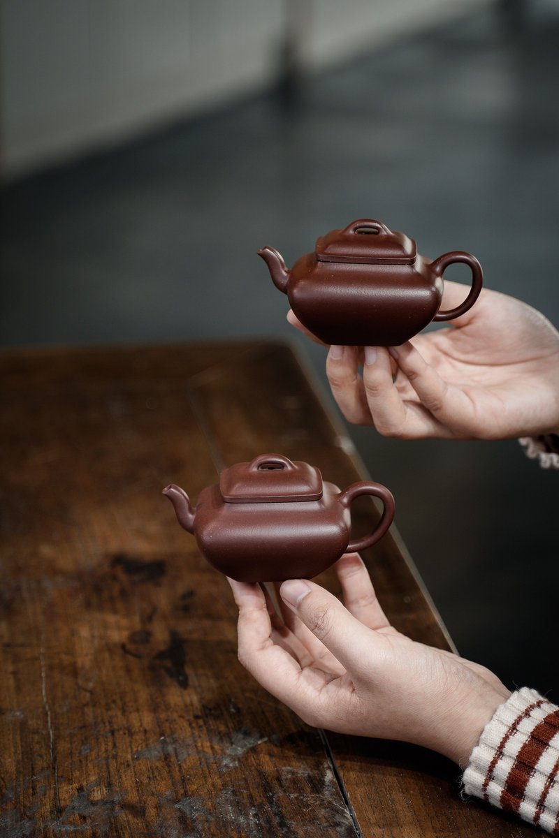 宜兴紫砂壶 陈峰老师全手工 传方 原矿紫泥135cc 7孔 送礼佳品 - 茶具/茶杯 - 陶 
