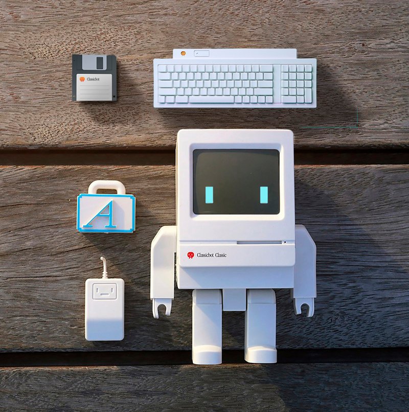 Classicbot Ver 1.5 桌面摆饰玩具 |潮玩figure |毕业、老师礼物 - 玩偶/公仔 - 塑料 白色