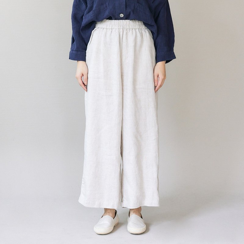 【Simply Yours】亚麻直筒九分裤 麻本F - 女装长裤 - 棉．麻 卡其色