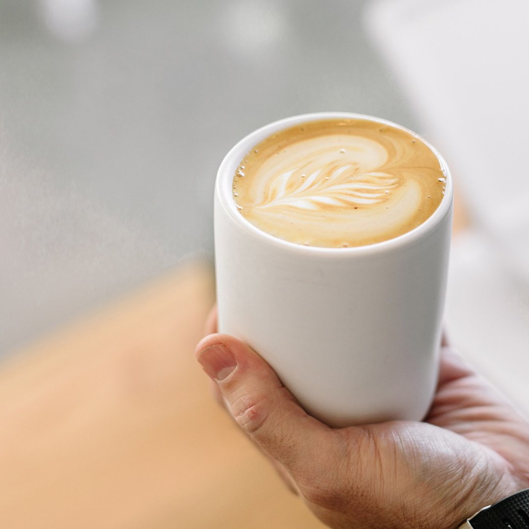 FELLOW MONTY 双层陶瓷咖啡杯– 11oz(雾面白)拿铁杯拉花杯 - 咖啡壶/周边 - 不锈钢 白色