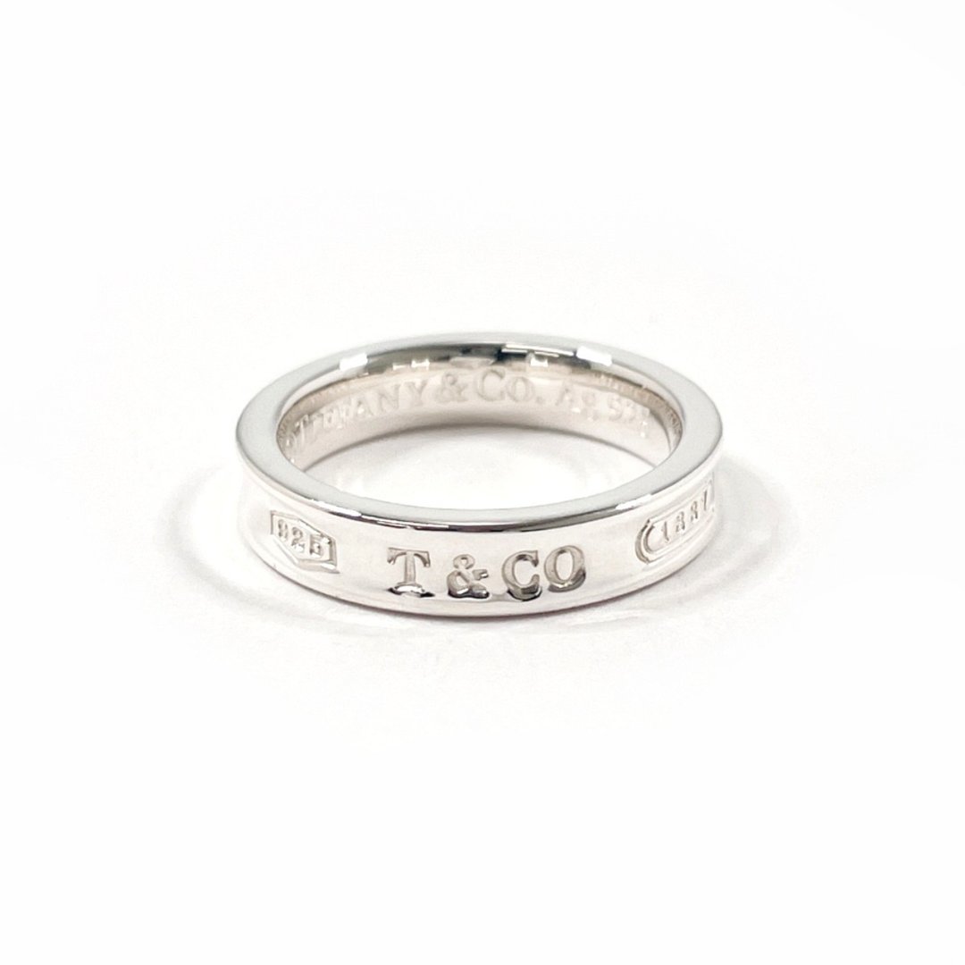【日本直送 二手美品】7.5 号 蒂芙尼 TIFFANY&Co. 戒指 1837 Narrow 宽版 银 925 饰品 已抛光 女仕 - 戒指 - 纯银 银色