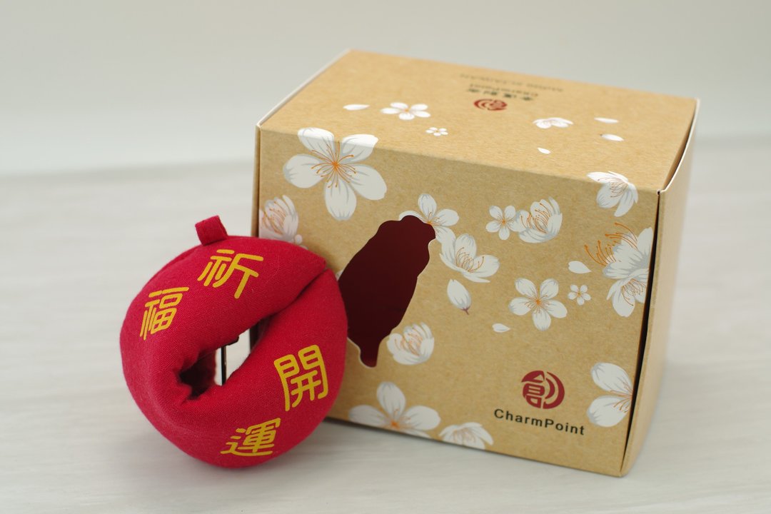 【钱母包:祈福开运/金色】直径6.5厘米/自带/补运/礼物 - 零钱包 - 棉 