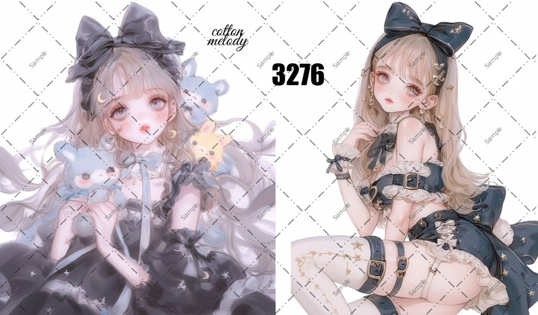 original sticker no.3276 人物贴纸 原创贴纸 原创人物贴纸 装饰贴纸 cotton melody - 贴纸 - 纸 