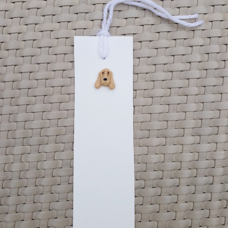 书签 狗狗图案 棕色 附赠祝福语 - 书签 - 纸 白色