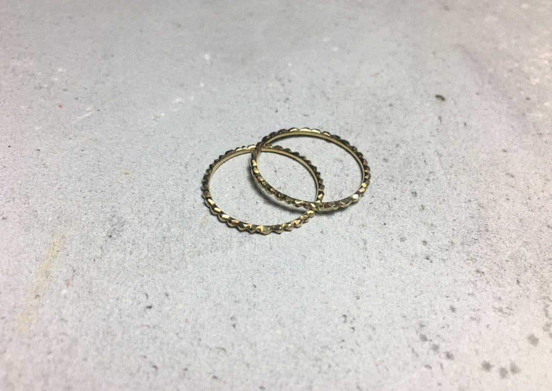 AJEOSSI【手工×定制×DIY】 黄铜、红铜×极细戒指 - 戒指 - 铜/黄铜 金色