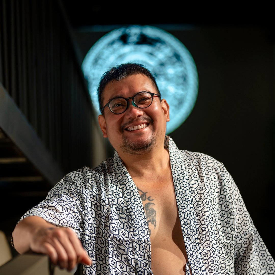 日式外套-樱花龟甲(白) - 男装外套 - 棉 白色