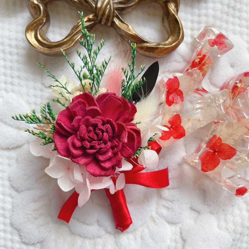 Hey Bonnie结婚胸花 干燥胸花 定制化胸花 毕业胸花 伴郎 伴娘 - 干燥花/捧花 - 植物．花 多色