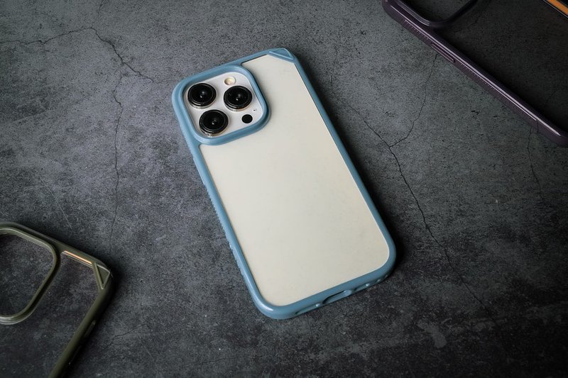 ARMOR iPhone 14 Signature 系列电话保护壳_雾峰蓝/橙带 - 手机壳/手机套 - 其他材质 