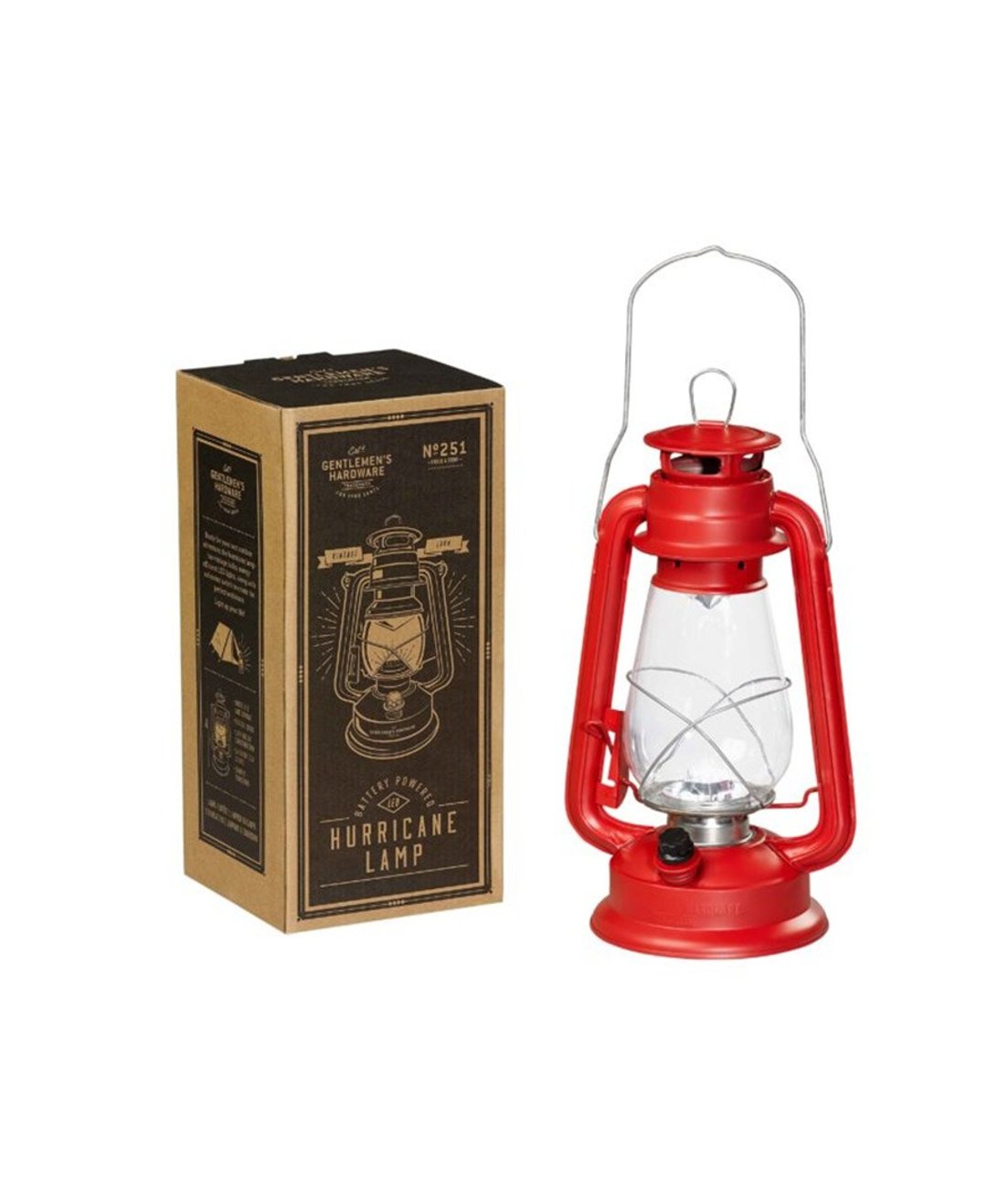 英国Wild and Wolf 英伦绅士复古工业风户外露营灯手提LED吊灯 - 露营用品 - 其他金属 红色