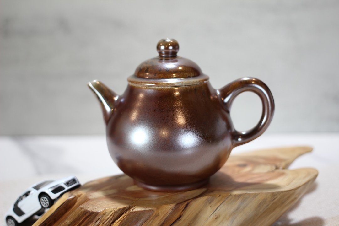 【沐春生活】250ml 柴烧茶壶 天然落灰 纯手工制 名家叶敏祥作品 - 茶具/茶杯 - 瓷 
