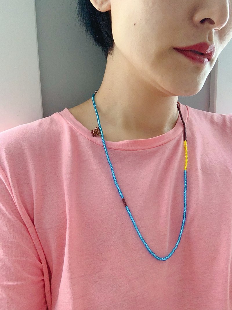 日本珠串多用途挂绳 / 项链 / 眼镜 / 证件链 - BYB - 项链 - 其他材质 咖啡色