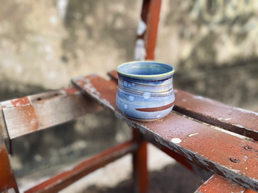 次级商品-缤蓝海葵绞胎陶瓷杯 - 其他杯子 - 陶 多色