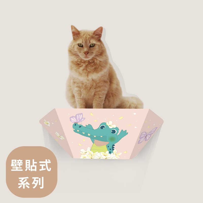 折折跳台45cm-花现春天-原创设计 - 抓板/跳台 - 纸 多色