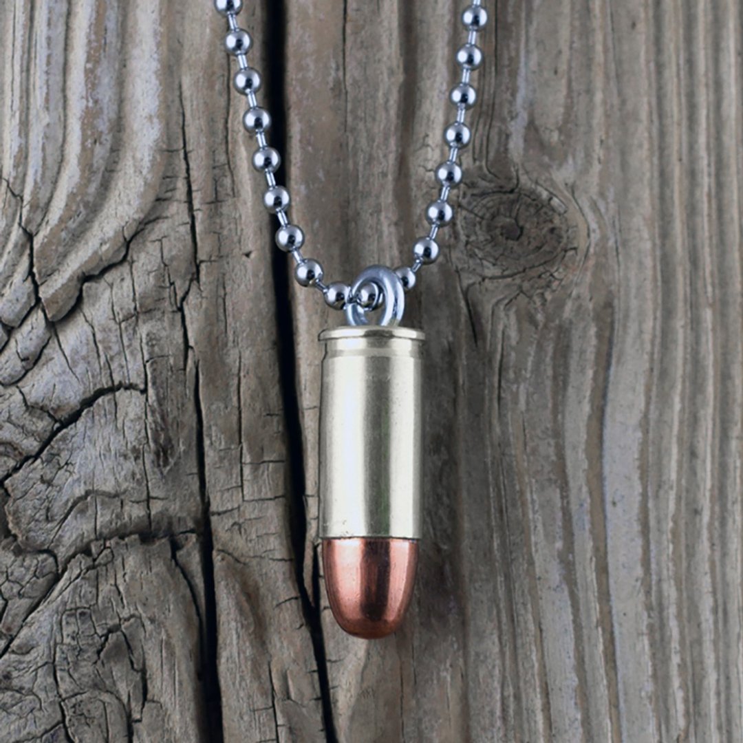 Bullet Designs 9mm手枪子弹项链 /金属复古造型潮流个性潮牌项链 - 项链 - 其他金属 