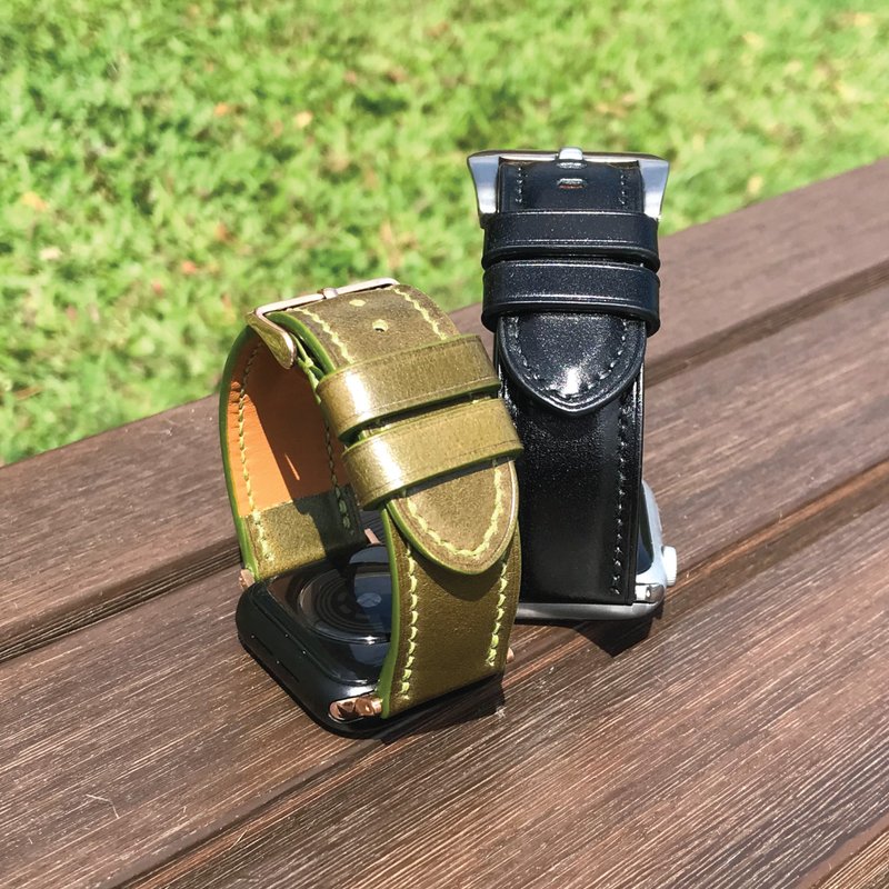 【AppleWatch表带】马臀皮系列/法国防汗皮/厚芯款/轻巧款 - 表带 - 真皮 多色